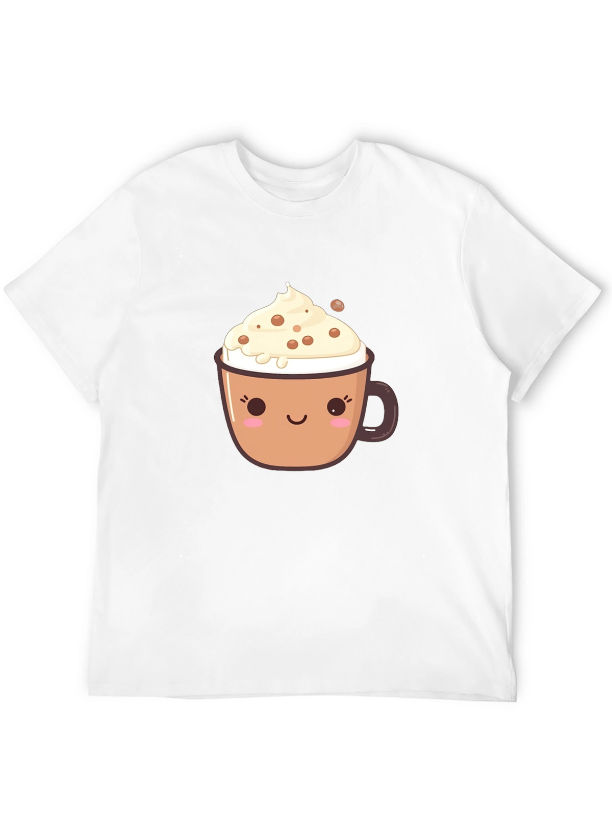 Cute Coffee Cup Graphic T-Shirt