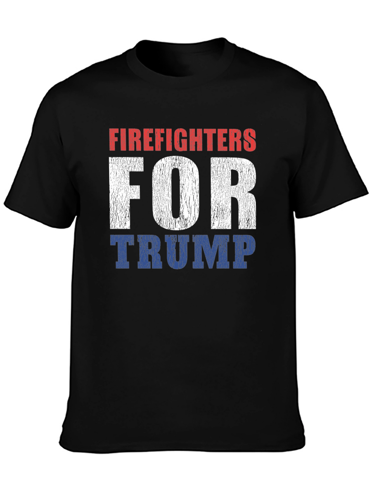 Firefighters for Trump Patriotic T-Shirt