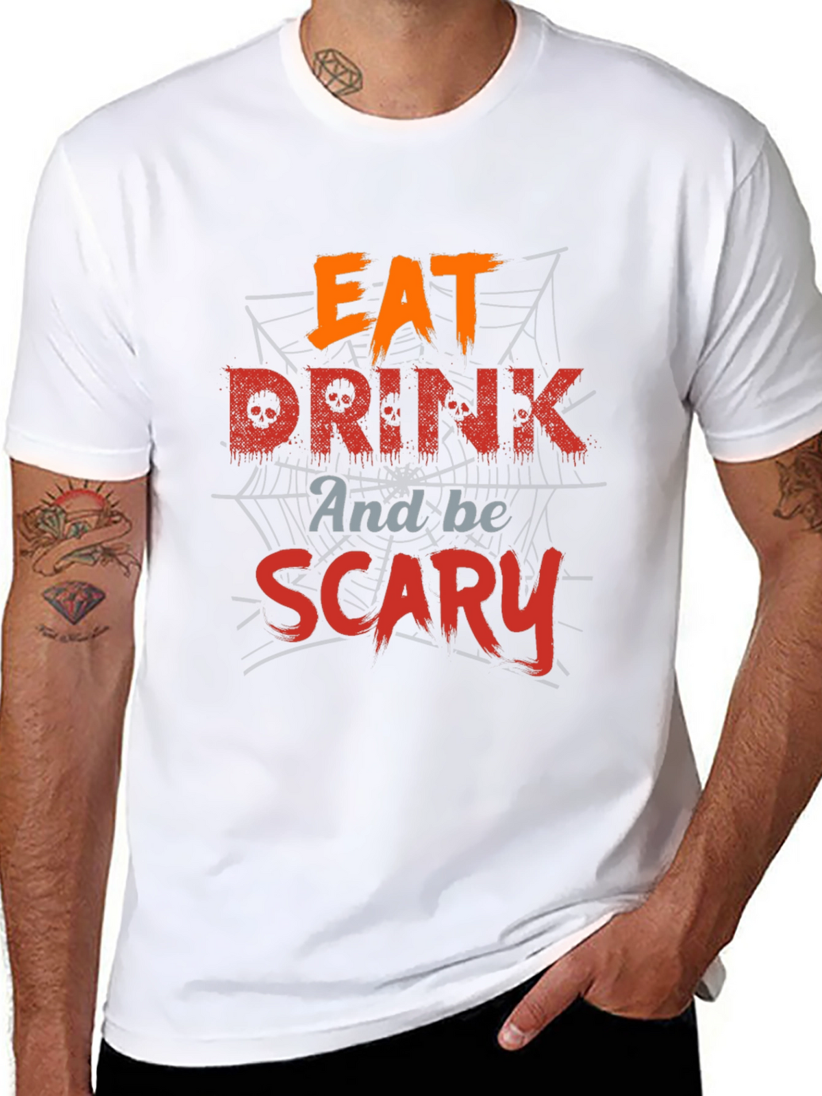 Eat Drink And Be Scary Halloween T-Shirt