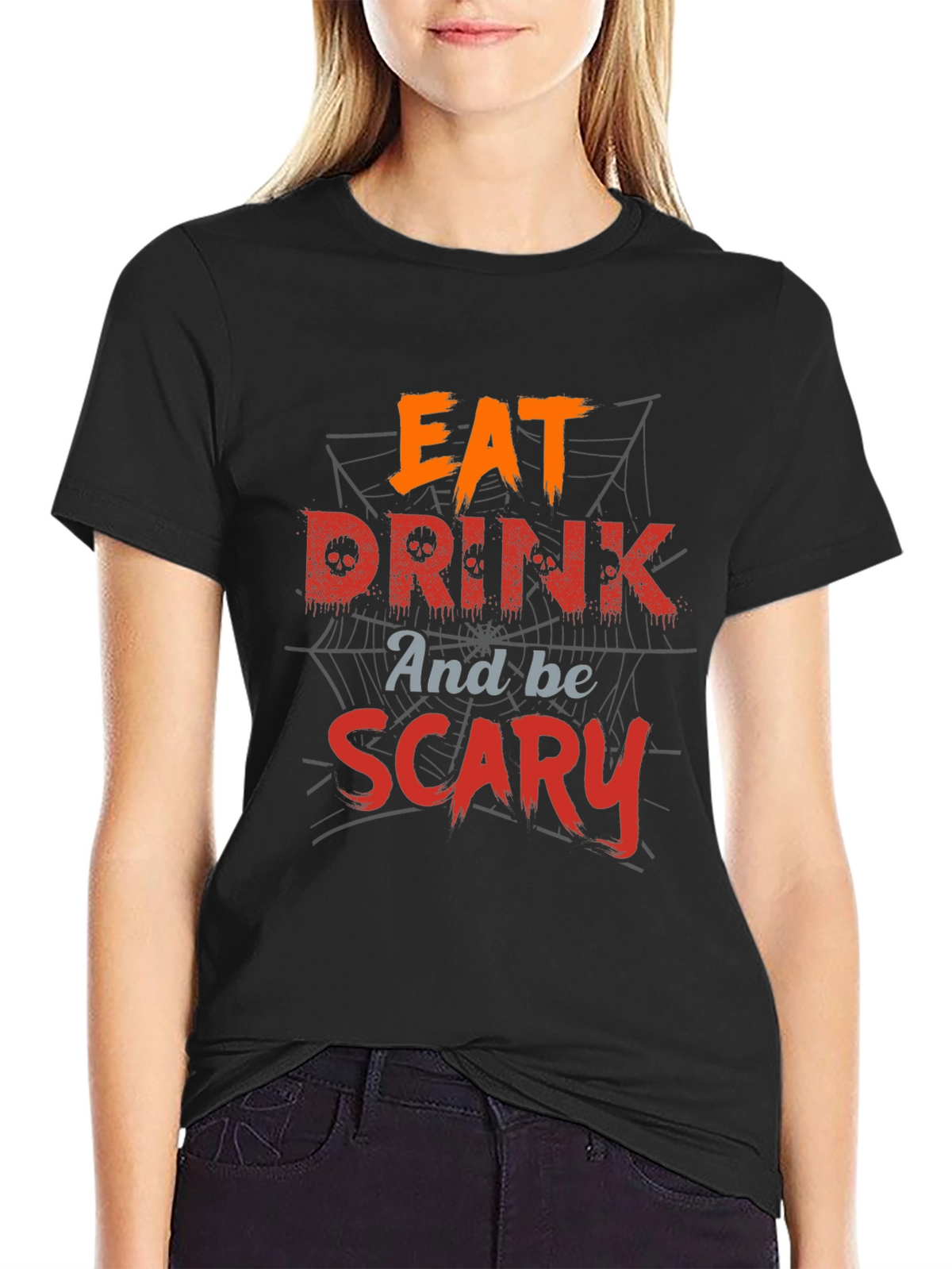 Eat Drink And Be Scary Halloween T-Shirt