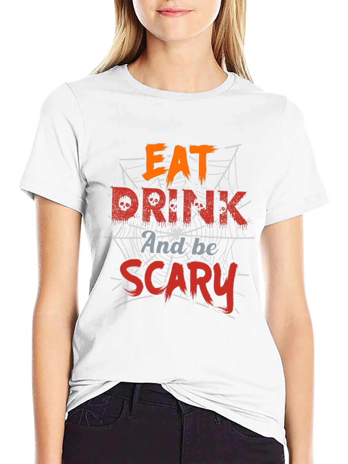 Eat Drink And Be Scary Halloween T-Shirt