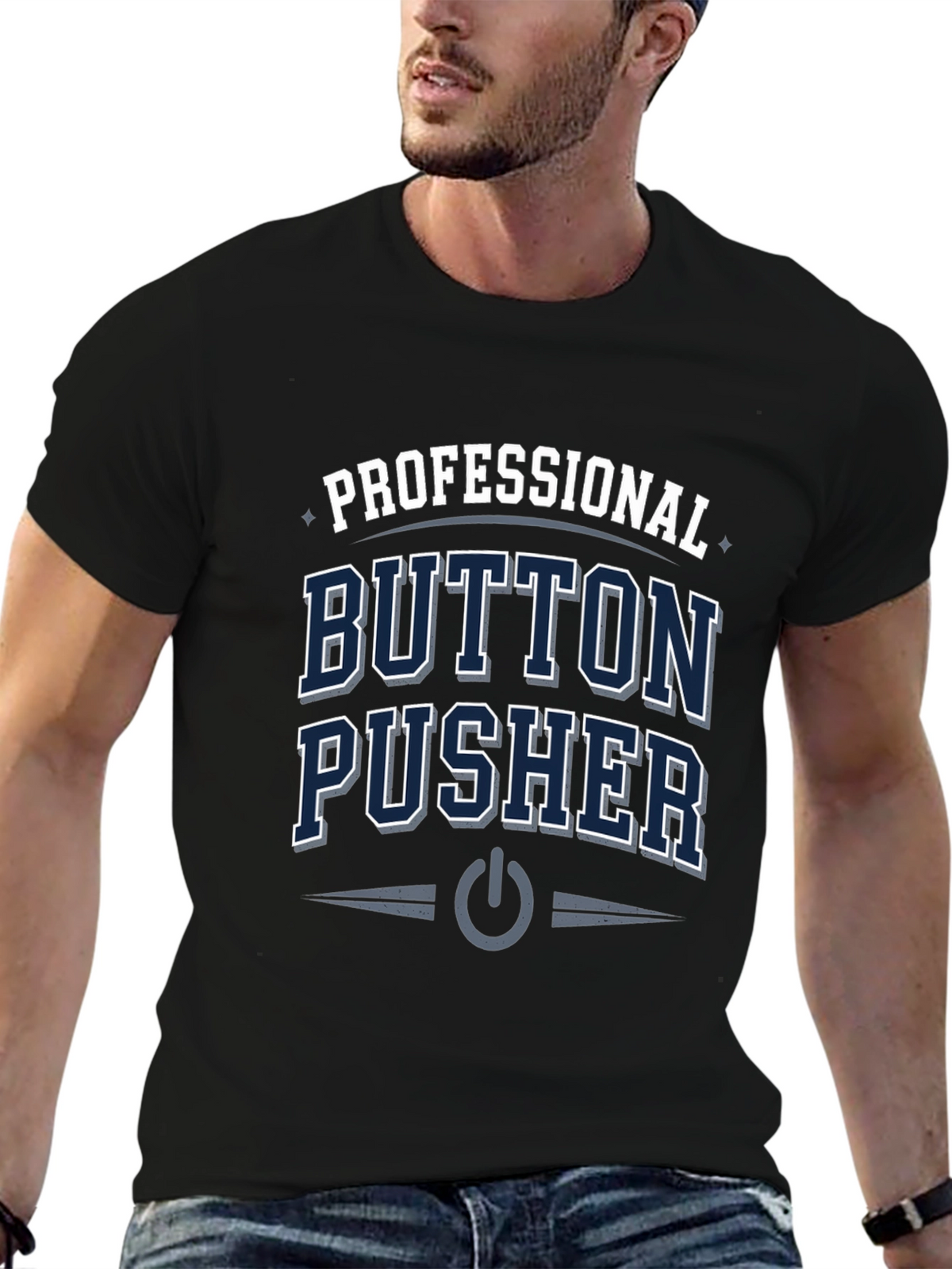 Professional Button Pusher T-Shirt - Black