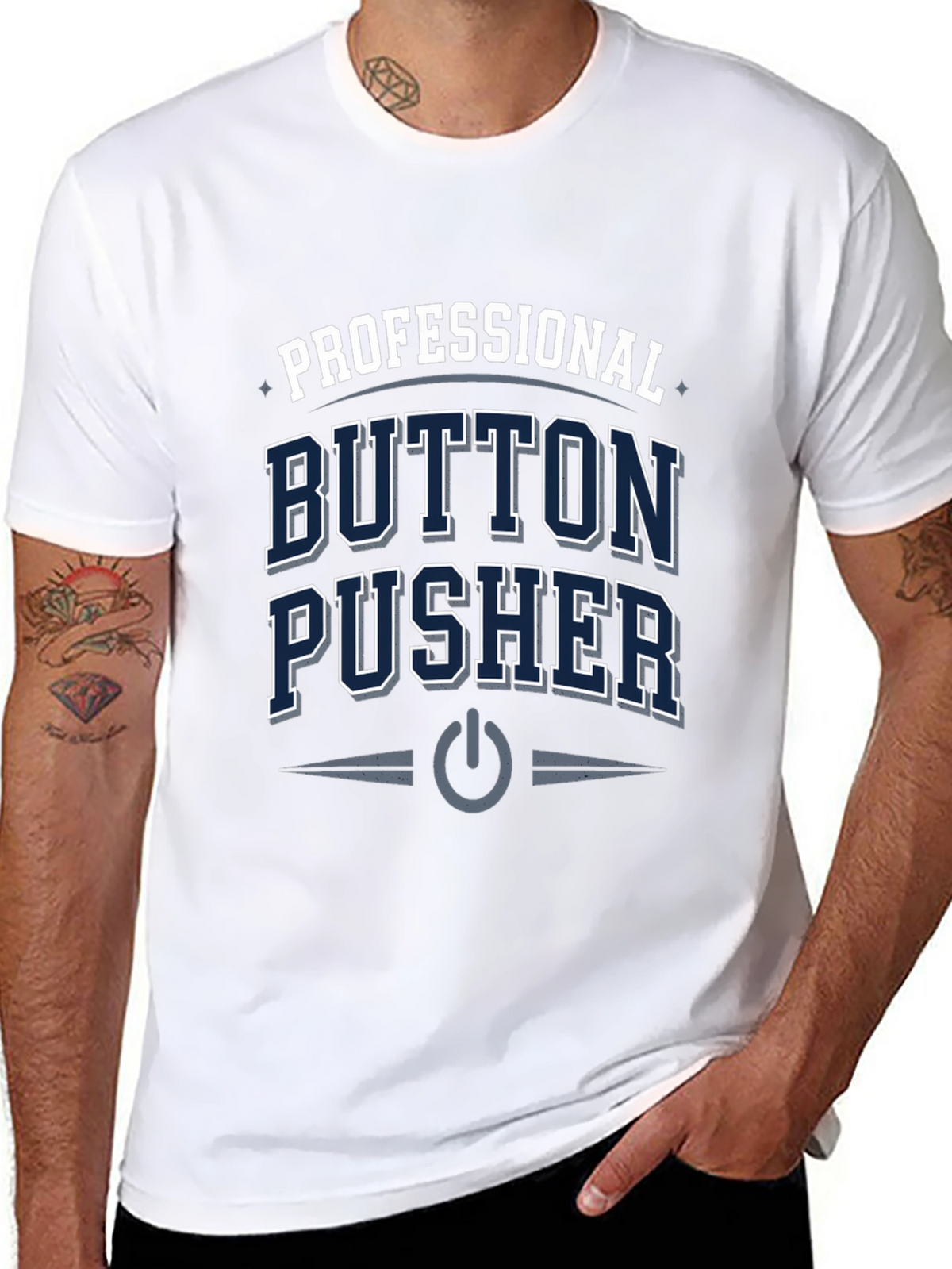 Professional Button Pusher T-Shirt - Black
