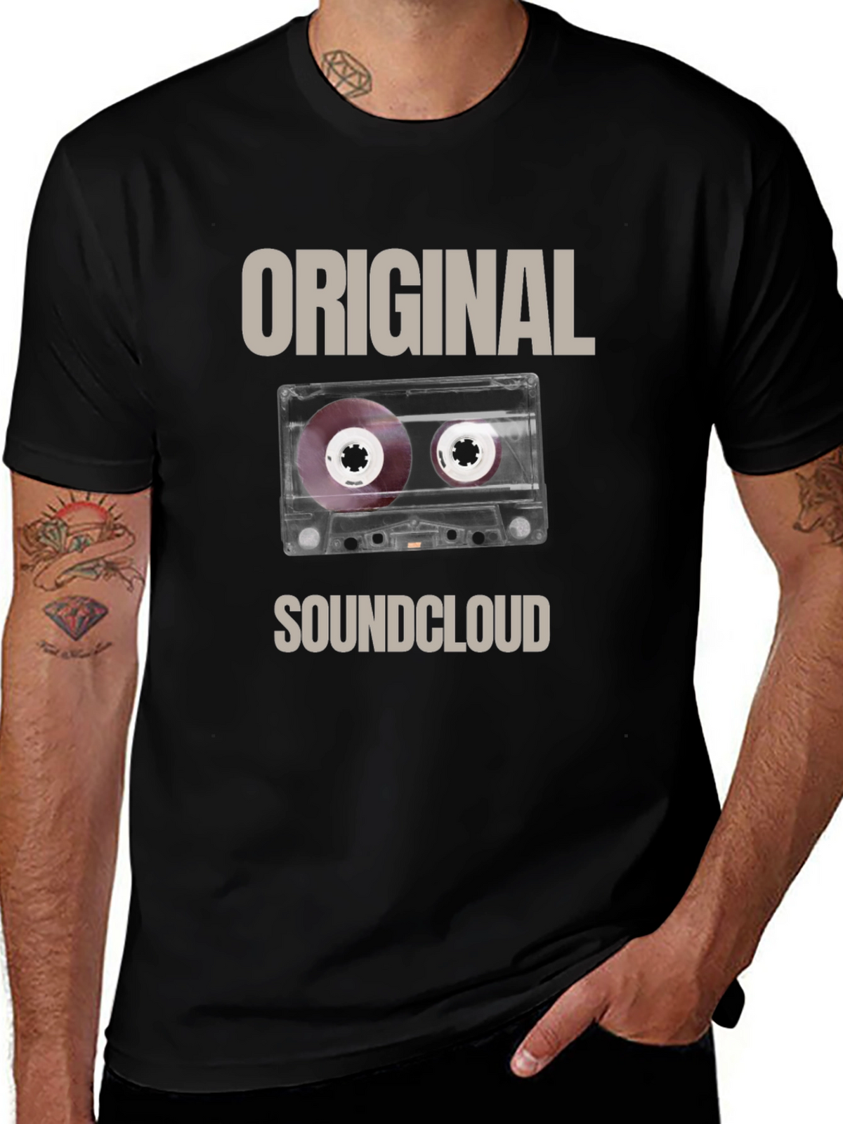 Original SoundCloud Cassette Tape Graphic T-Shirt