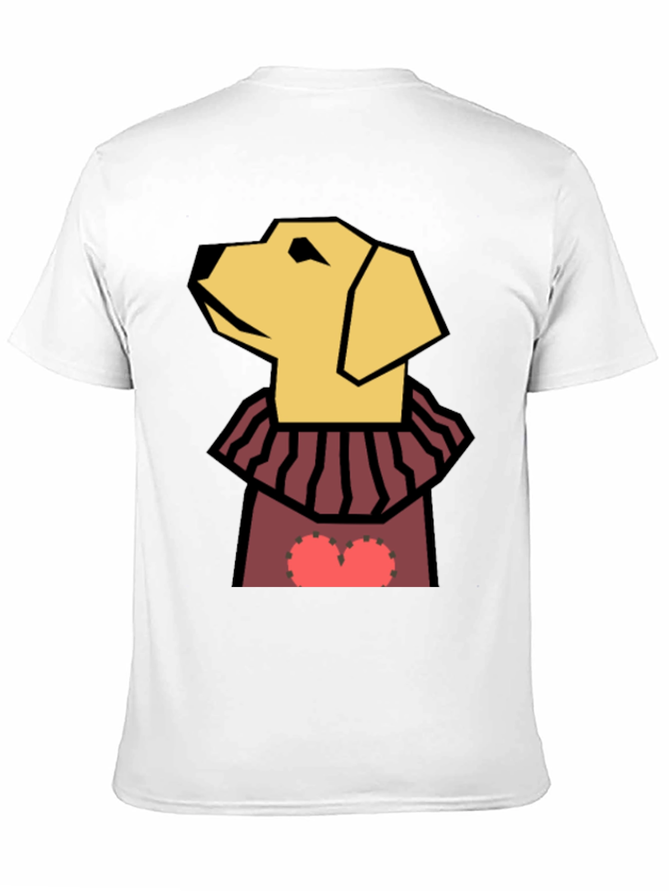 Dog Geometric Heart T-Shirt