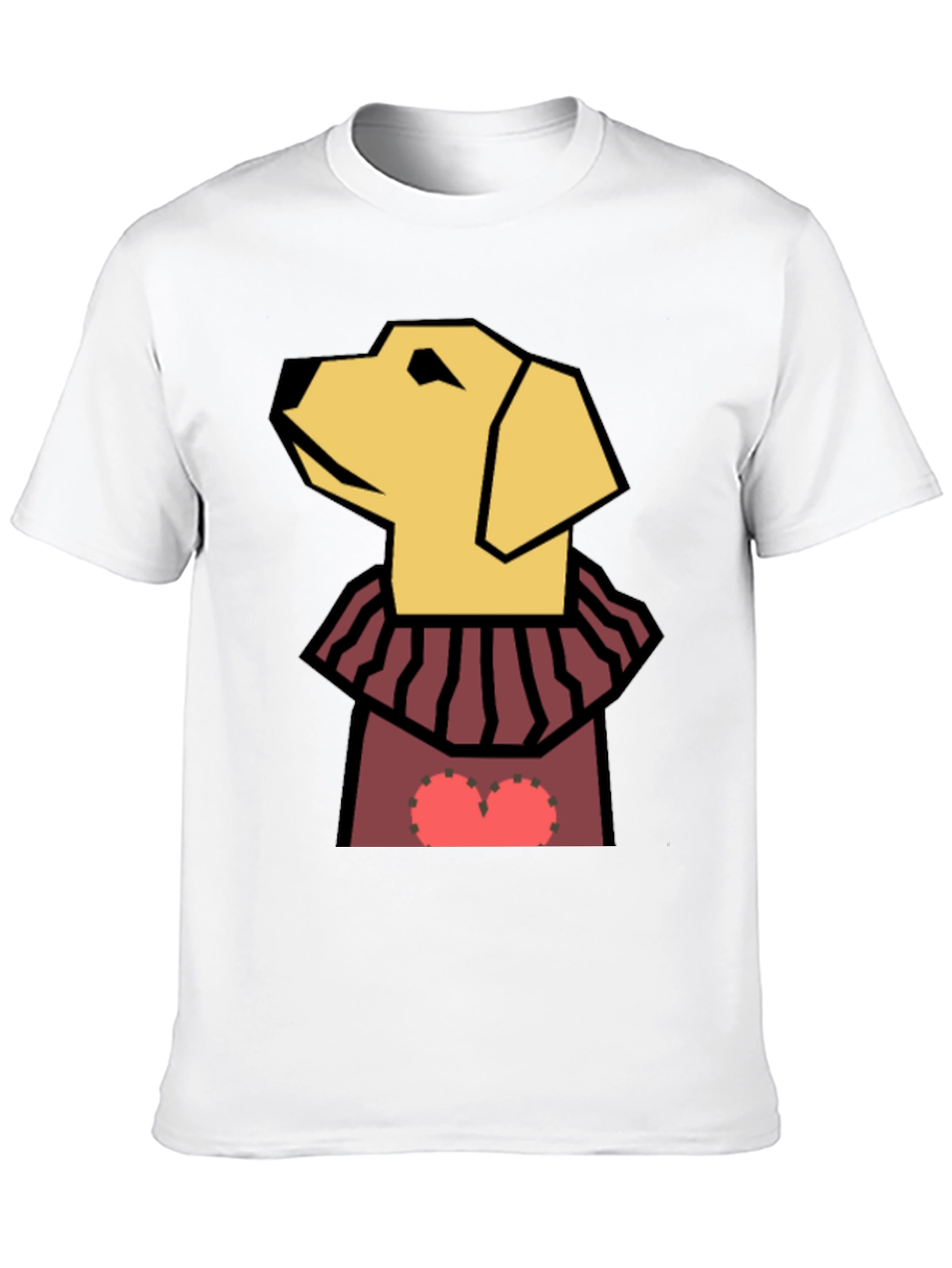 Dog Geometric Heart T-Shirt