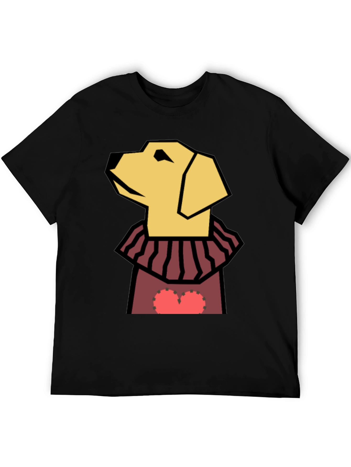 Dog Geometric Heart T-Shirt