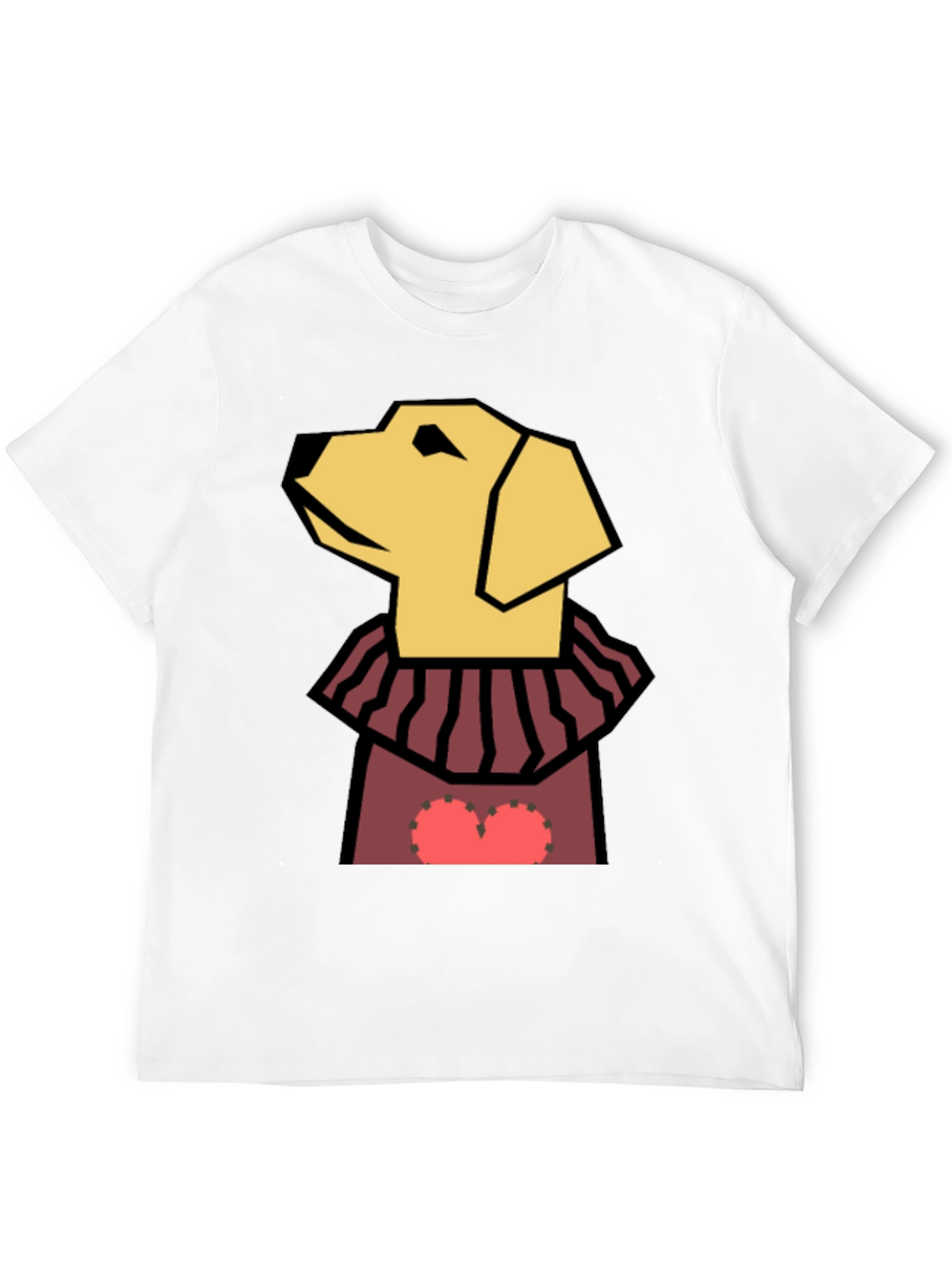 Dog Geometric Heart T-Shirt