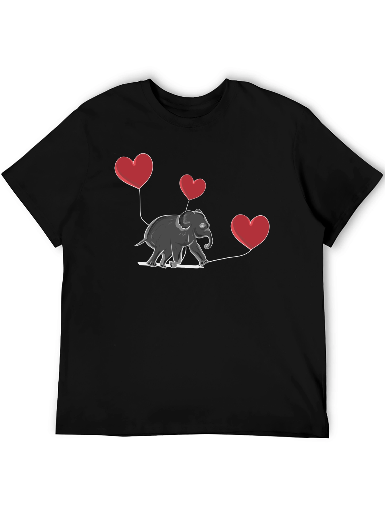 Elephant Heart Balloons Graphic Tee
