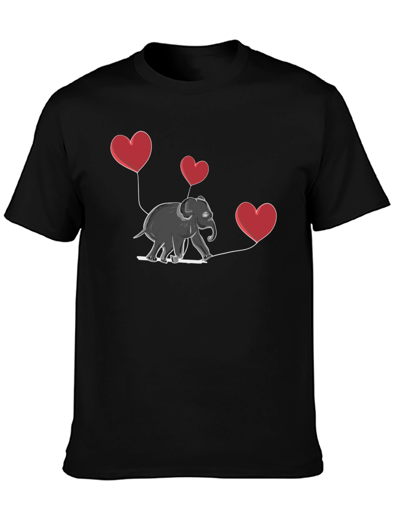 Elephant Heart Balloons Graphic Tee