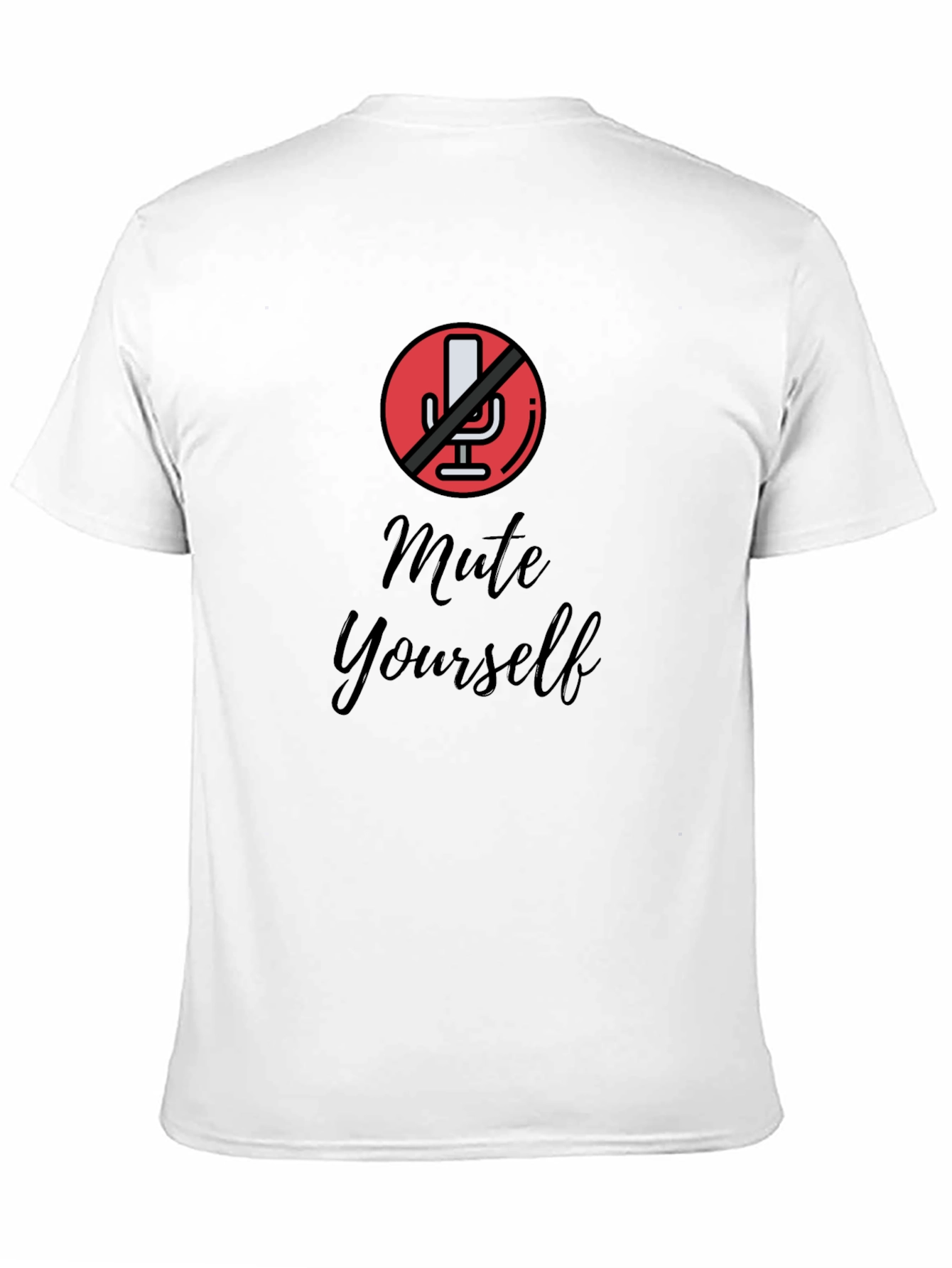 Mute Yourself Graphic Tee - Black Cotton T-Shirt