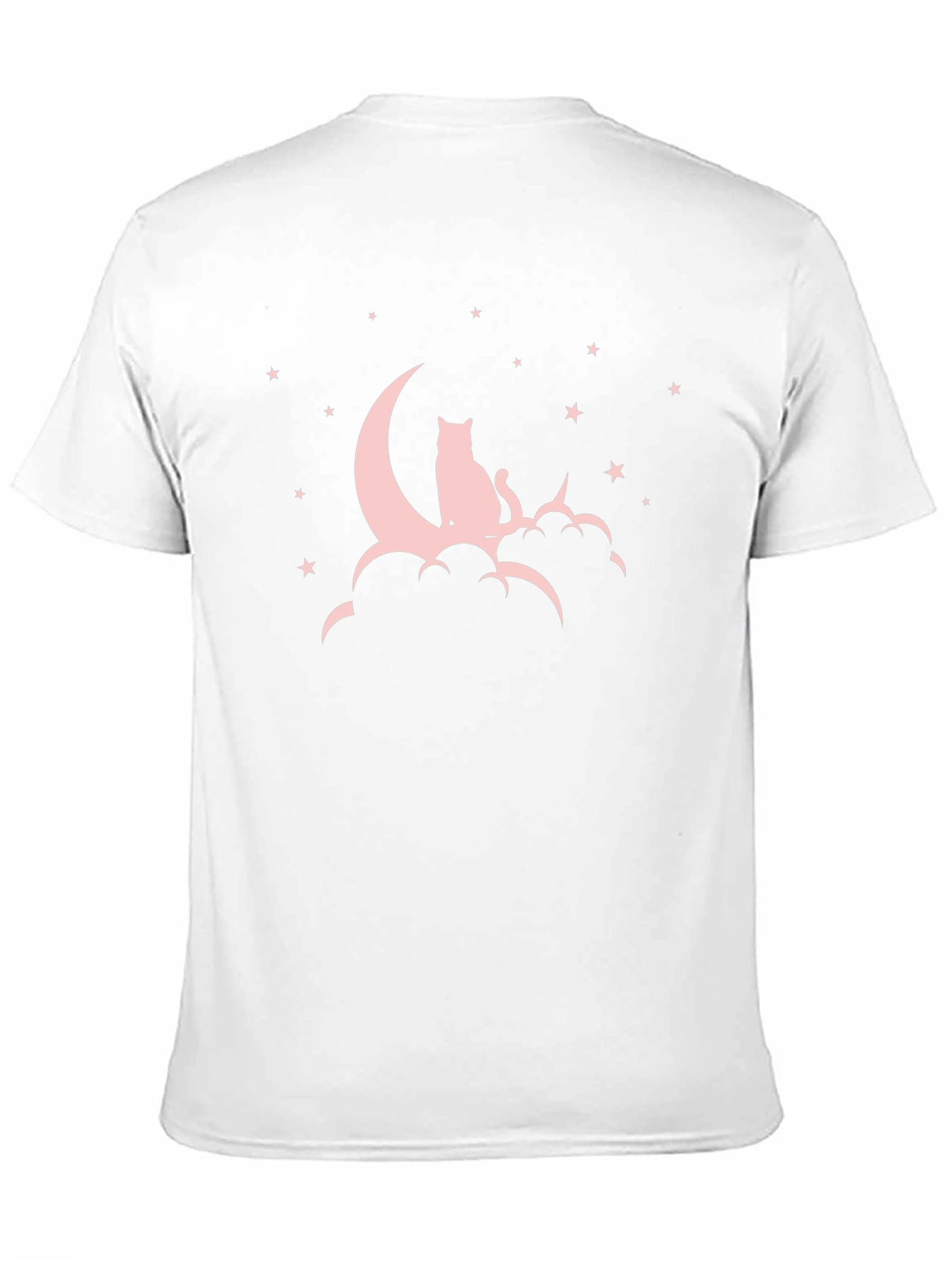 Cat on Moon T-Shirt - Stylish Graphic Tee