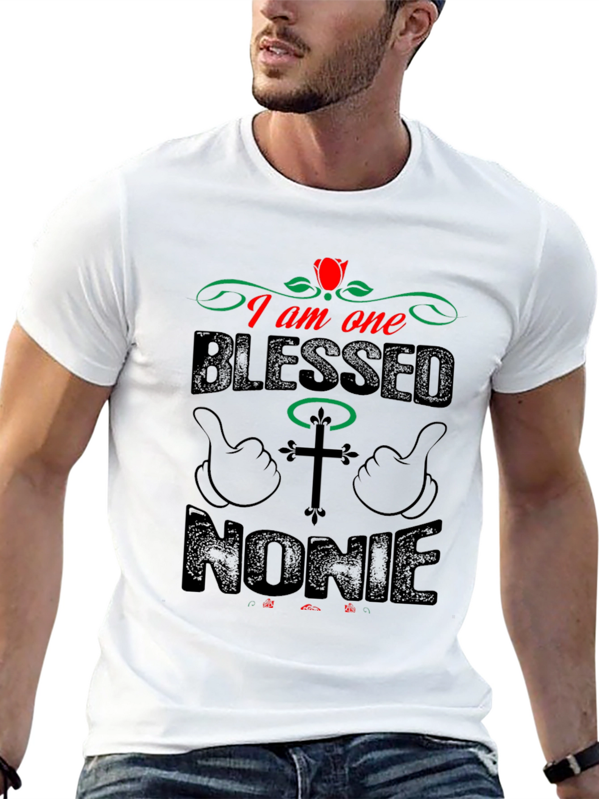 Blessed Nonie T-Shirt - Religious Family Gift
