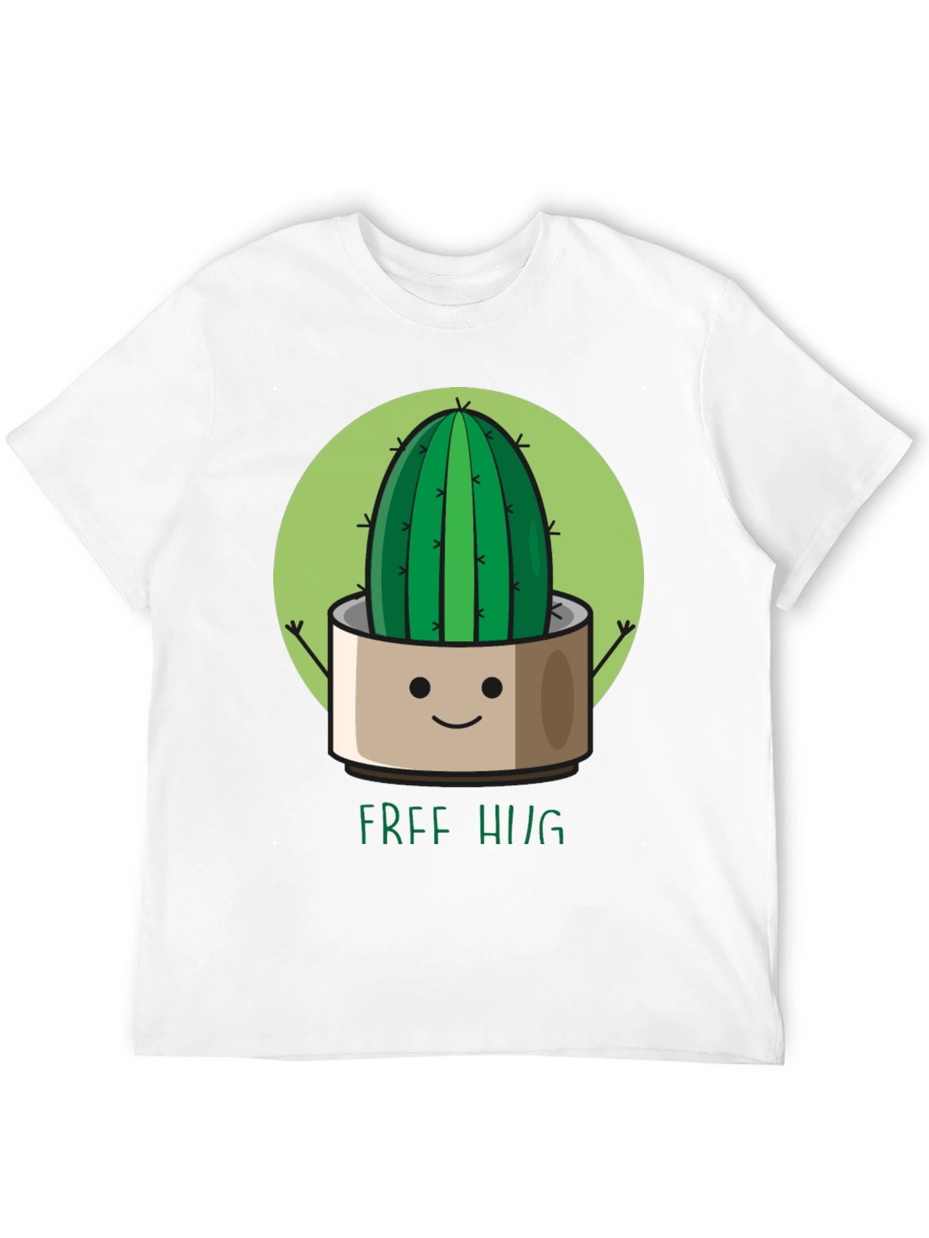 Cute Cactus Free Hugs Graphic T-Shirt