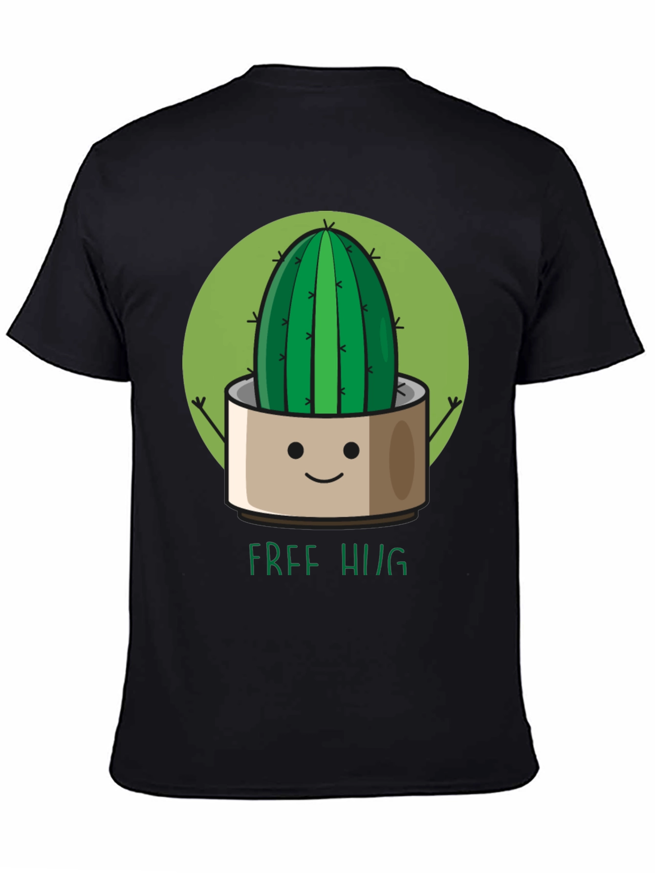 Cute Cactus Free Hugs Graphic T-Shirt