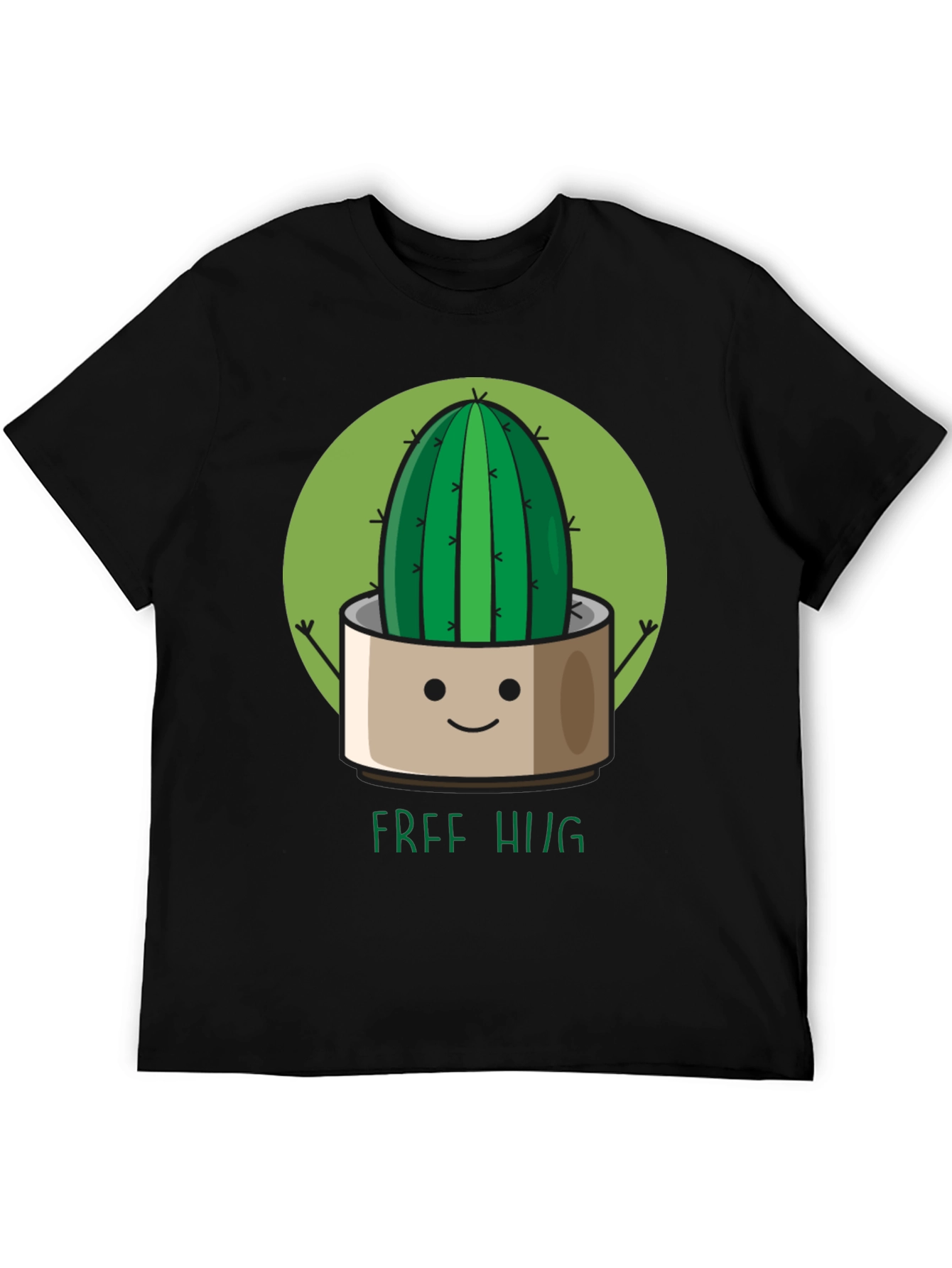 Cute Cactus Free Hugs Graphic T-Shirt