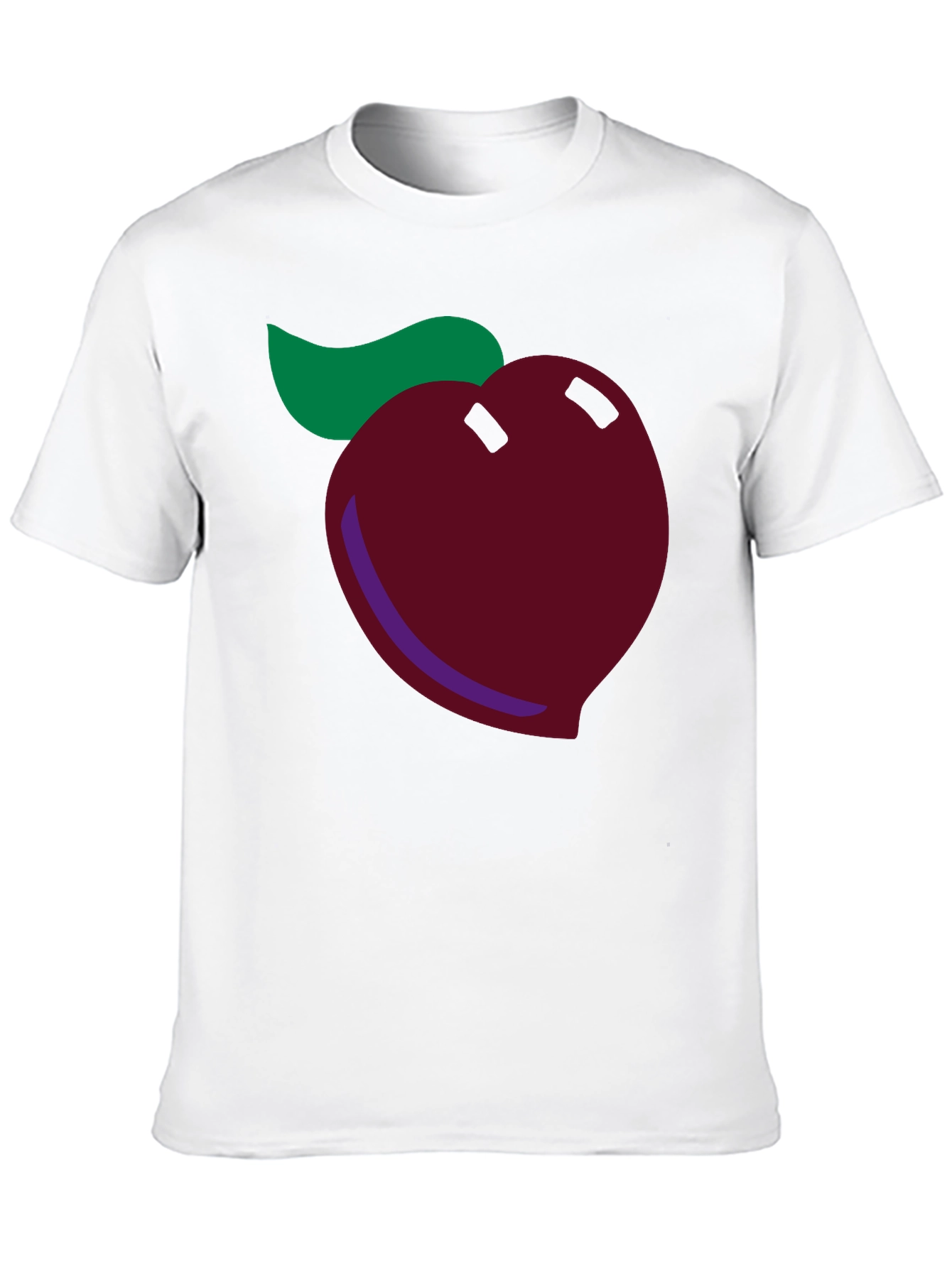 Whimsical Peach Graphic Tee - Soft Cotton Blend