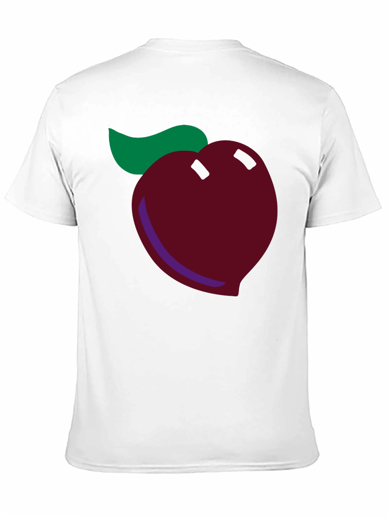 Whimsical Peach Graphic Tee - Soft Cotton Blend