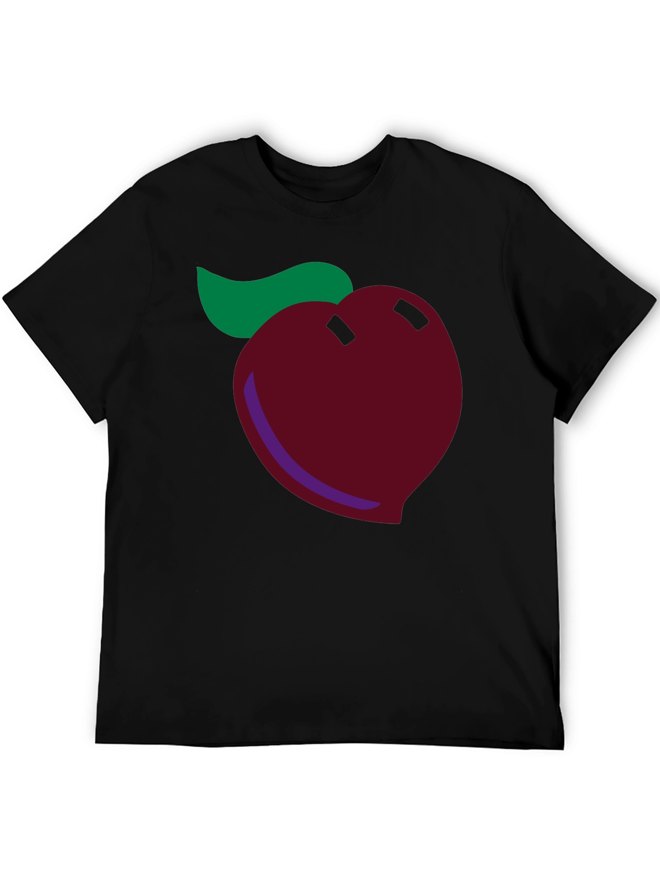 Whimsical Peach Graphic Tee - Soft Cotton Blend