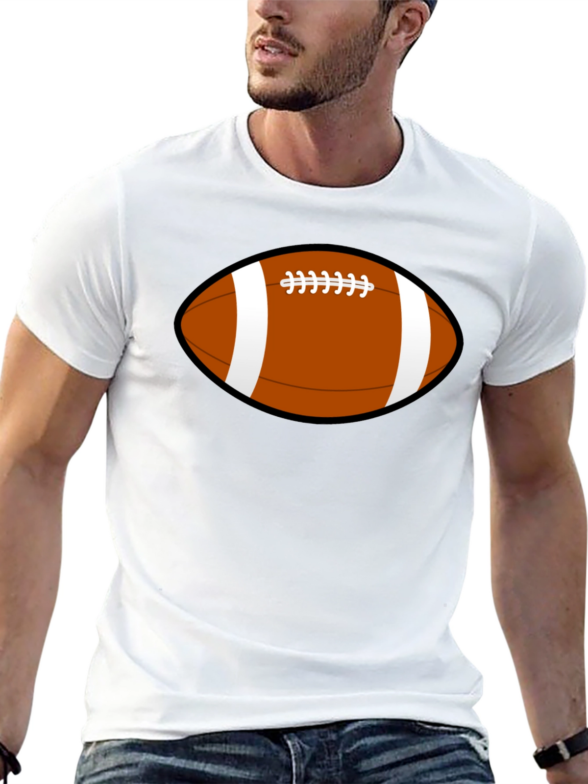 Football Graphic T-Shirt - Casual Style