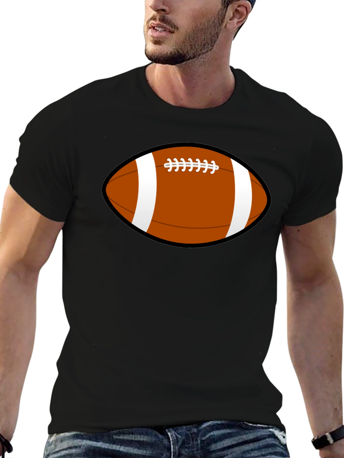 Football Graphic T-Shirt - Casual Style