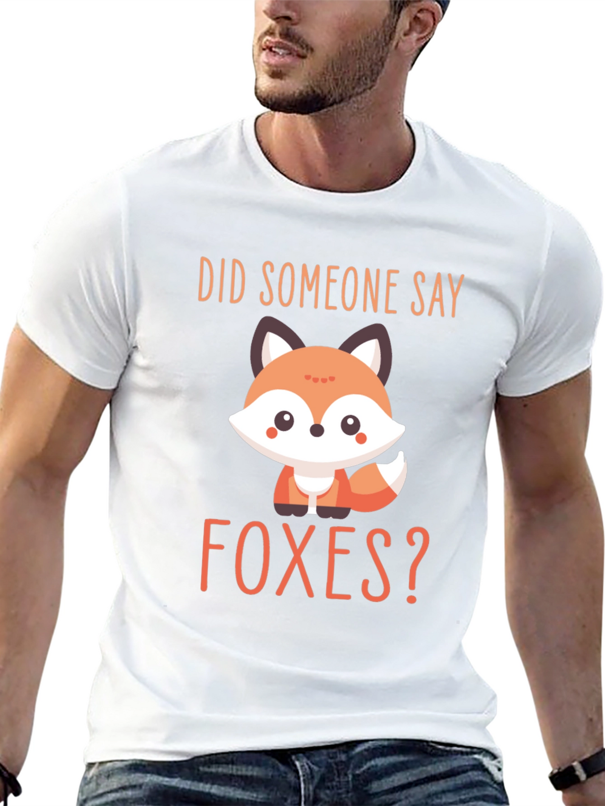 Cute Fox Graphic T-Shirt - Did Someone Say Foxes?
