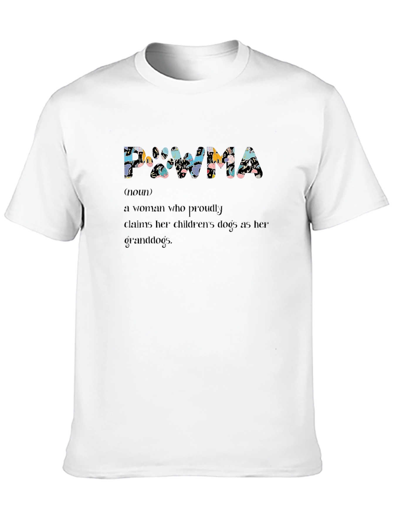 Pawma Definition Black T-Shirt - Dog Grandparent