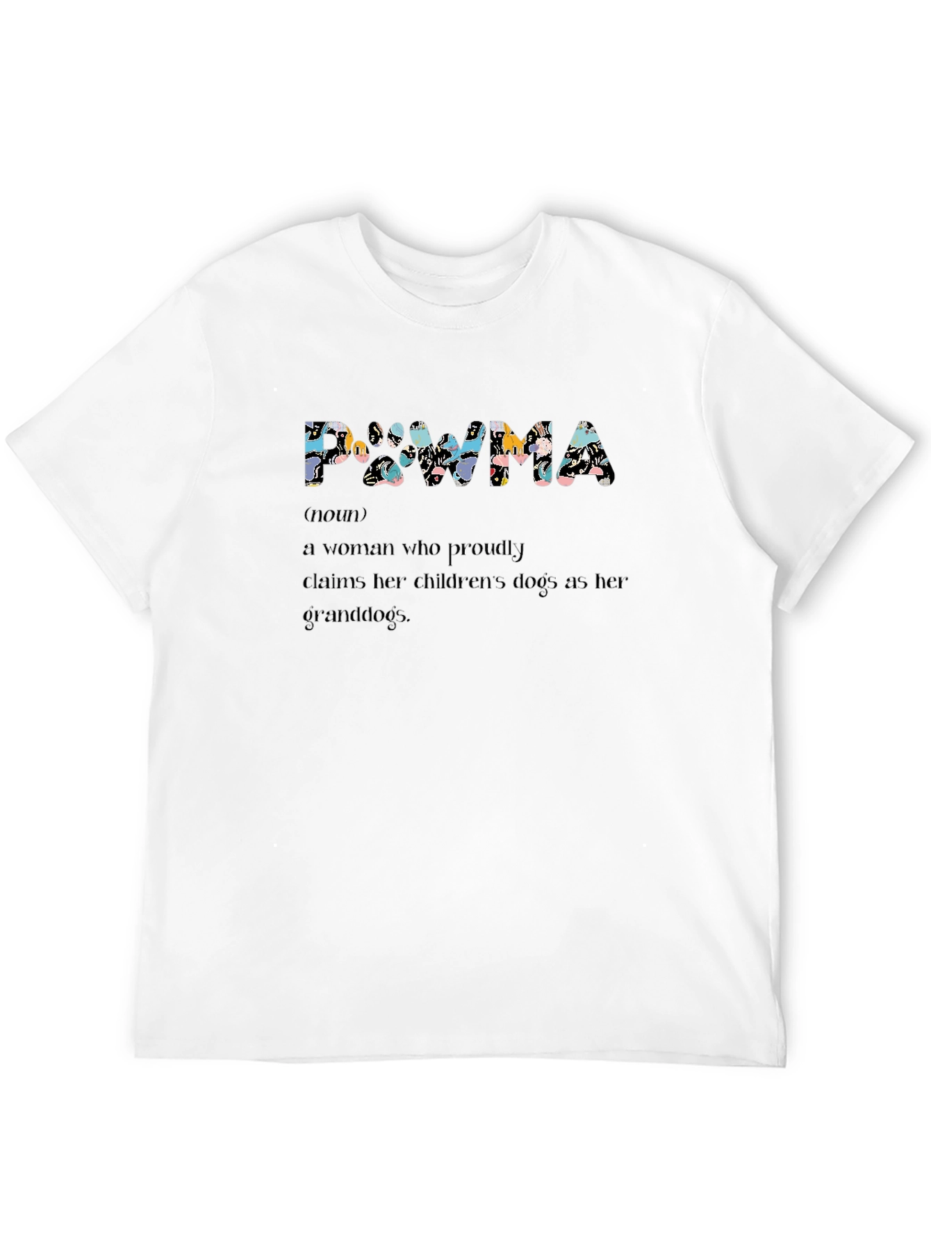 Pawma Definition Black T-Shirt - Dog Grandparent