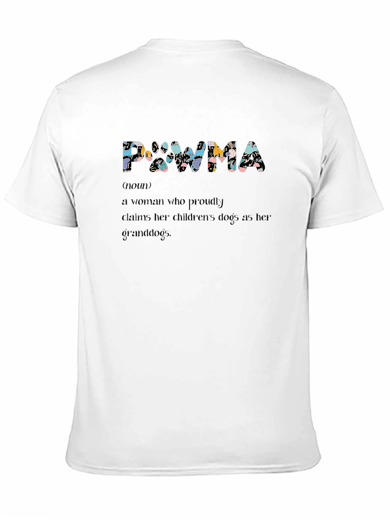 Pawma Definition Black T-Shirt - Dog Grandparent