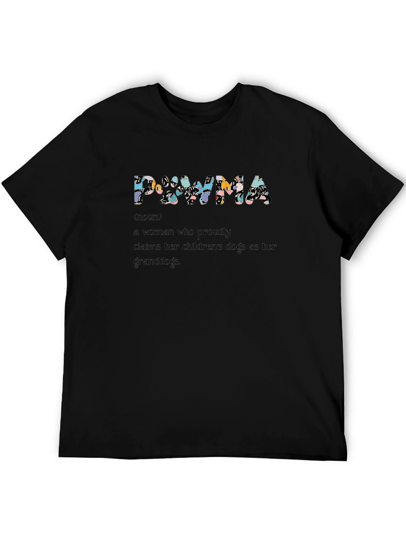 Pawma Definition Black T-Shirt - Dog Grandparent