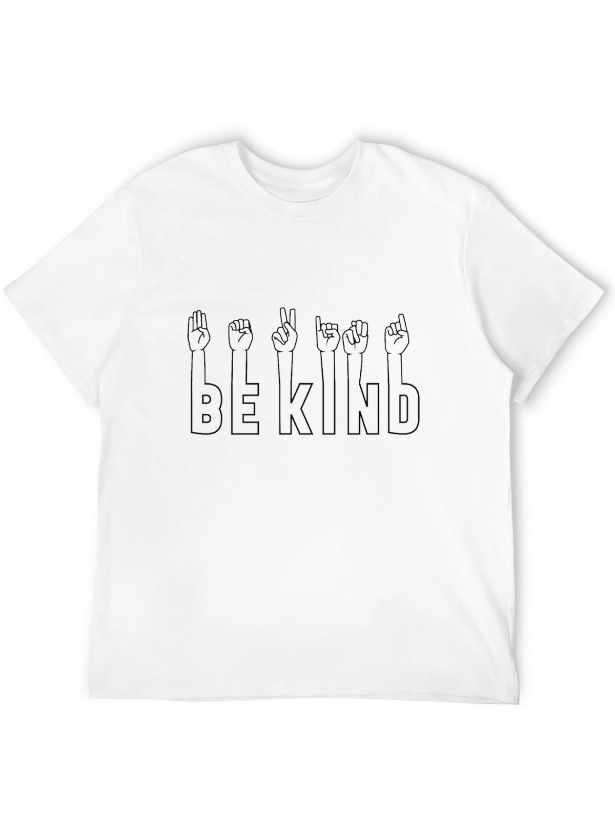 Be Kind Sign Language Graphic T-Shirt