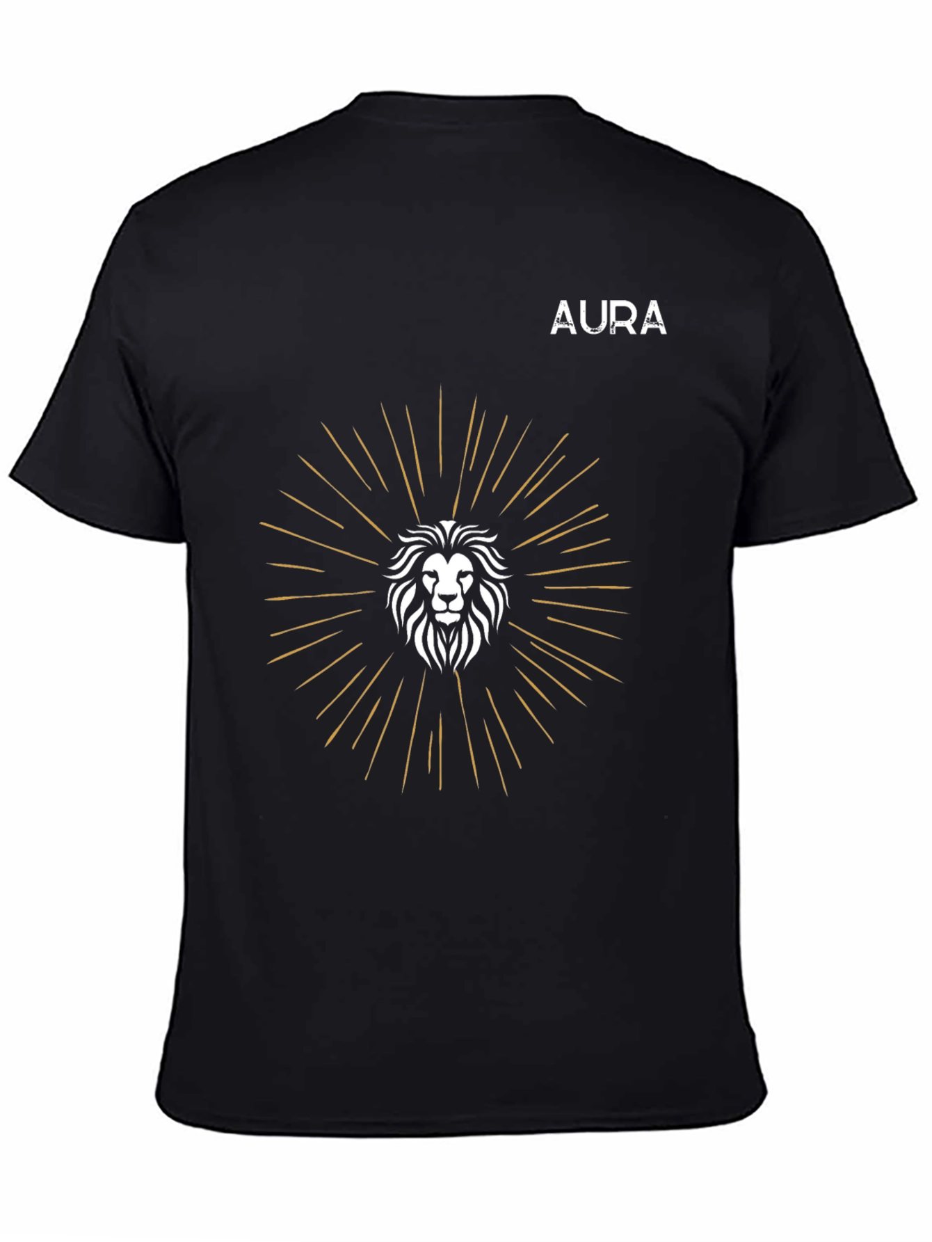 AURA Lion Graphic Tee - Modern Comfort Fit
