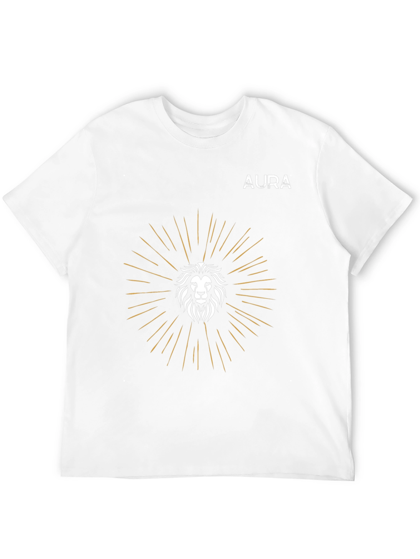AURA Lion Graphic Tee - Modern Comfort Fit