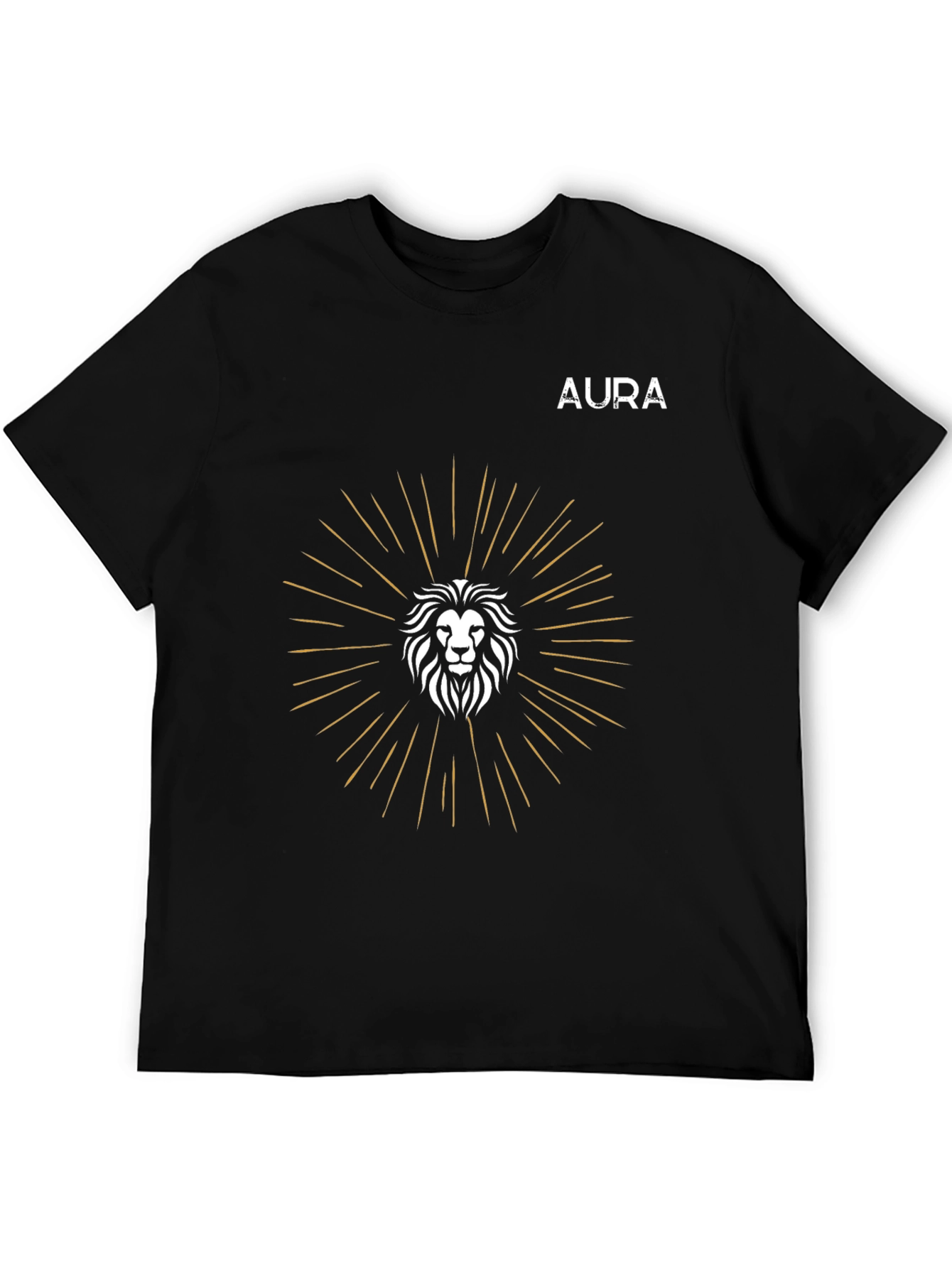 AURA Lion Graphic Tee - Modern Comfort Fit