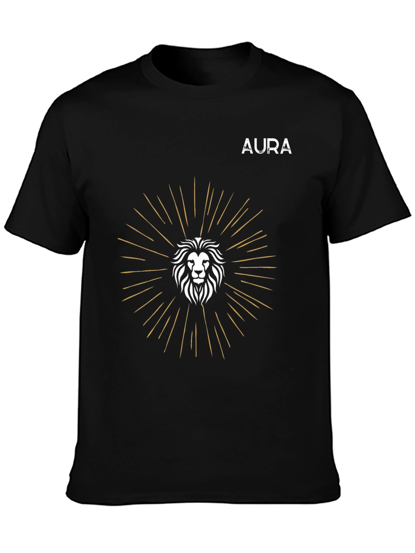 AURA Lion Graphic Tee - Modern Comfort Fit