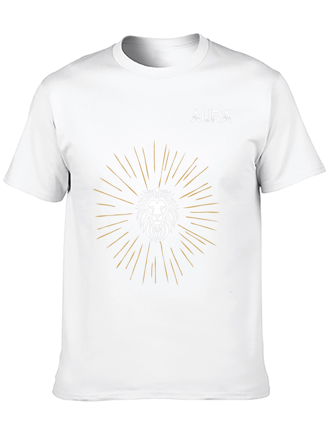 AURA Lion Graphic Tee - Modern Comfort Fit