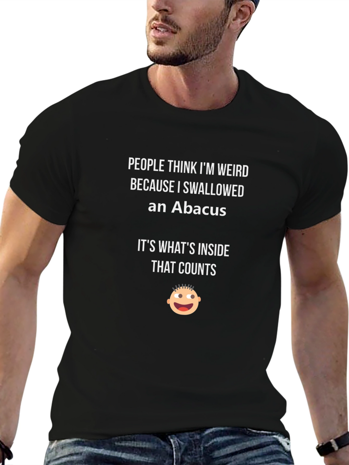 Funny Abacus T-Shirt: Its Whats Inside That Counts!