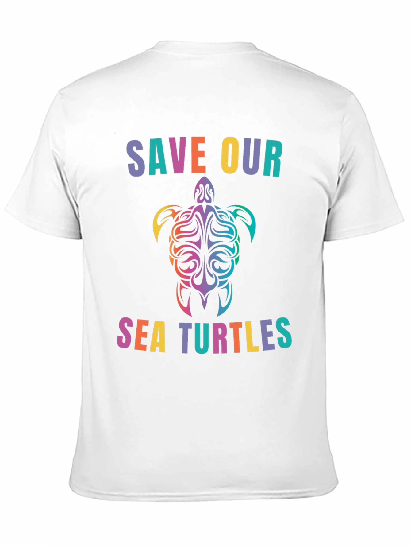 Save Our Sea Turtles Graphic Tee - Black