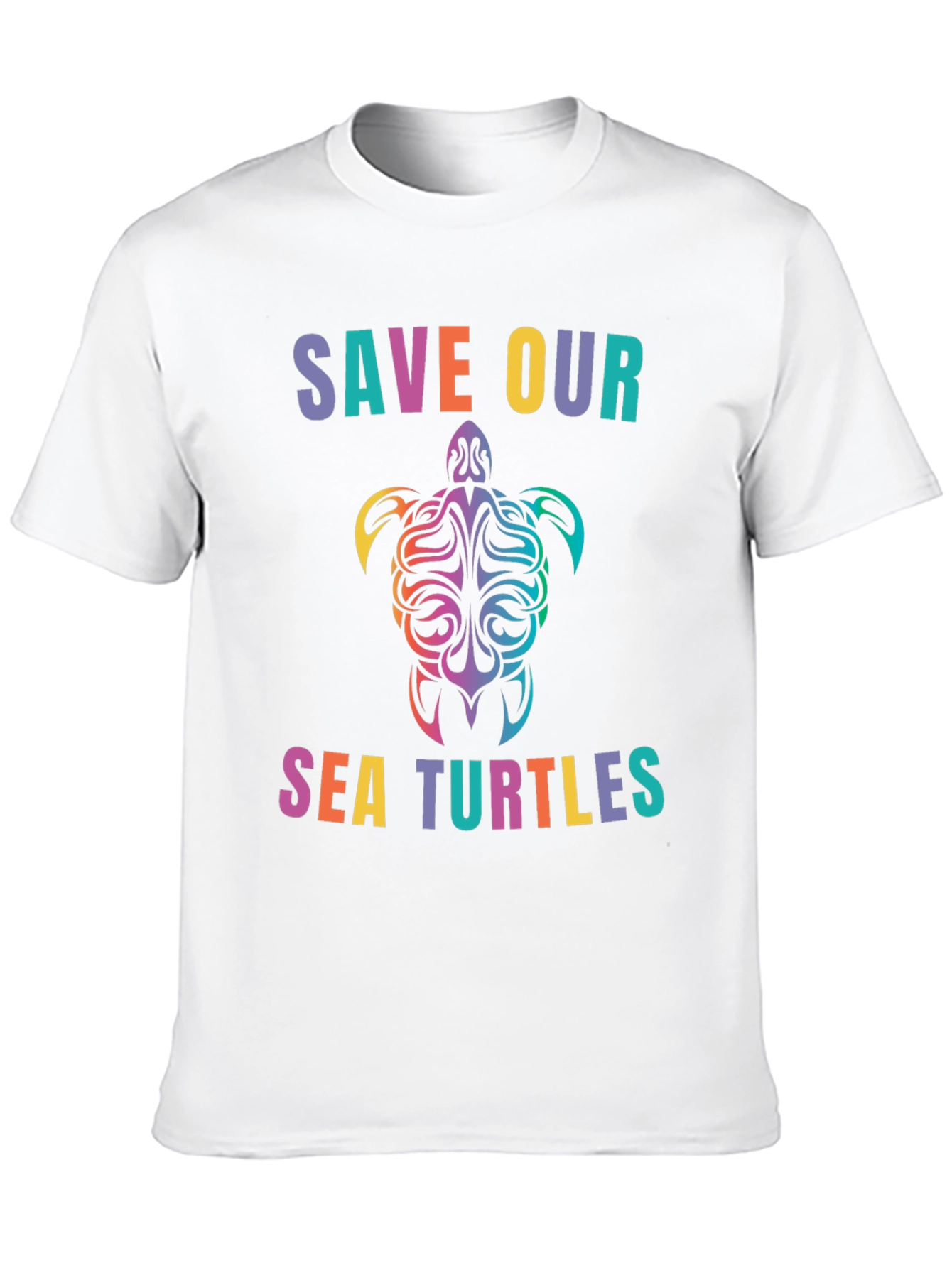 Save Our Sea Turtles Graphic Tee - Black