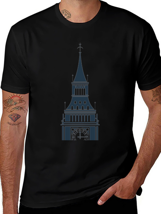 Tower Graphic Black T-Shirt