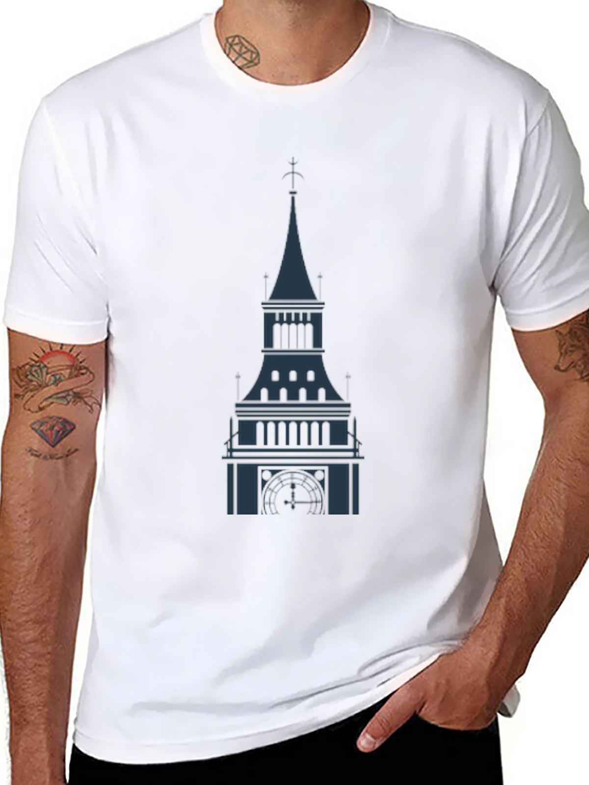 Tower Graphic Black T-Shirt