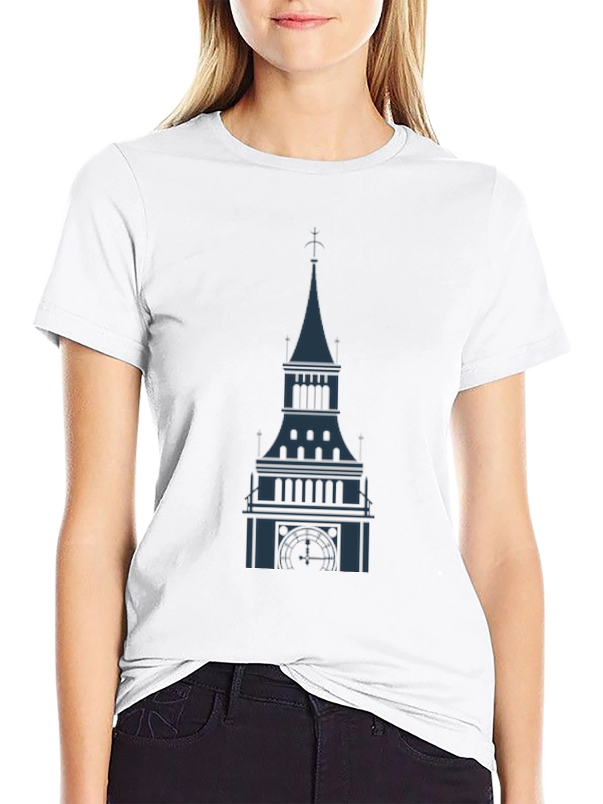 Tower Graphic Black T-Shirt