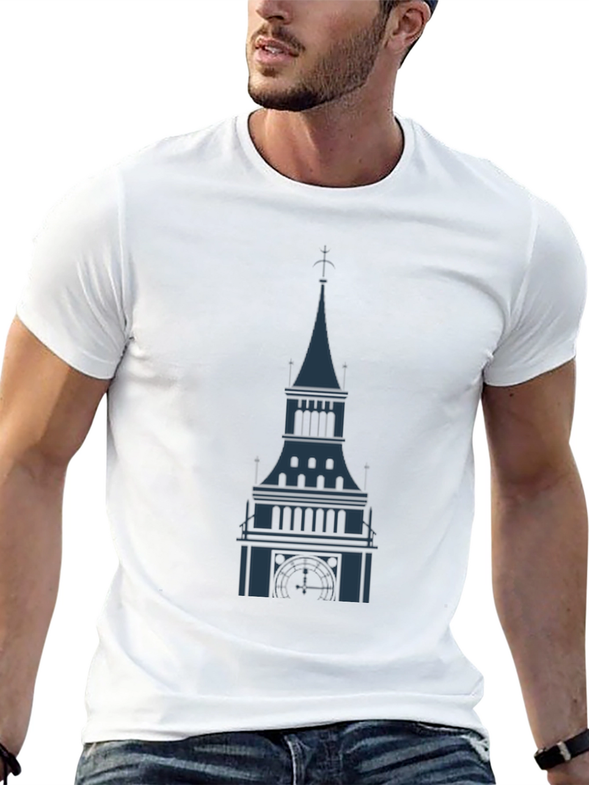 Tower Graphic Black T-Shirt