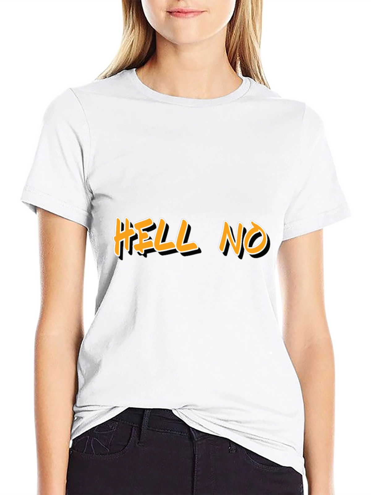 HELL NO Graphic Tee - Bold Statement Shirt