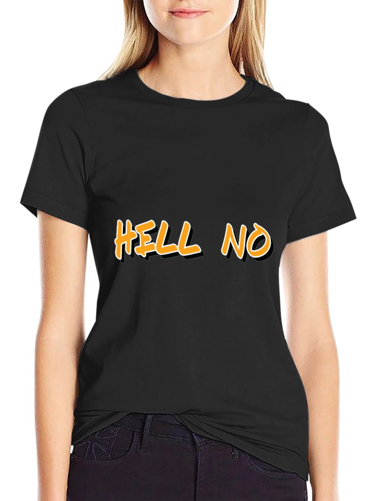 HELL NO Graphic Tee - Bold Statement Shirt