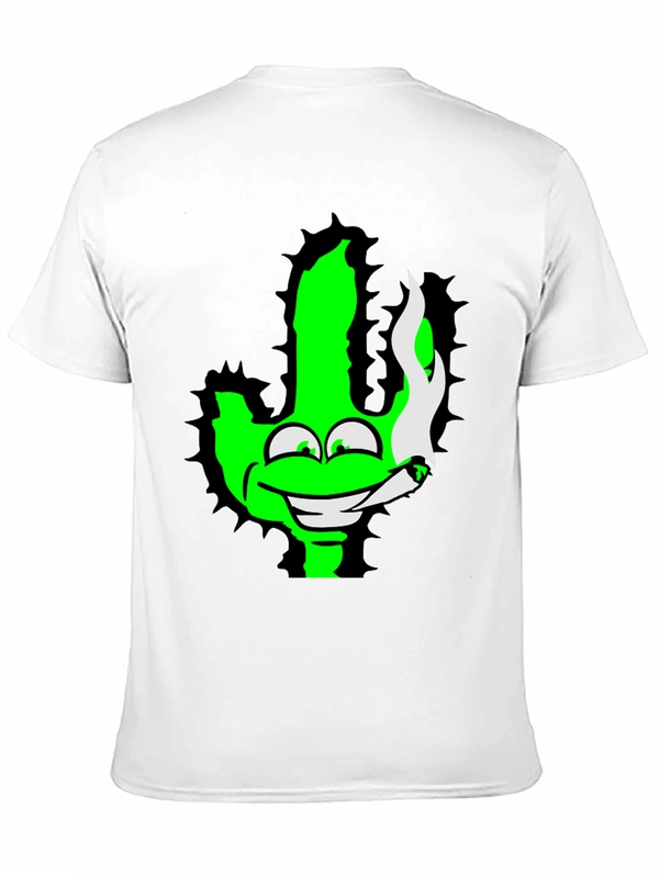 Green Cactus Cartoon Graphic Novelty T-Shirt