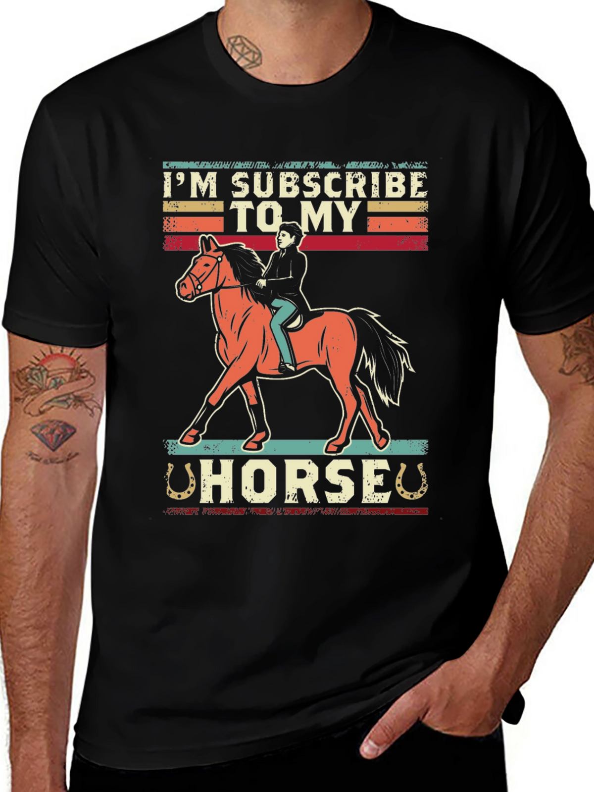 Im Subscribed To My Horse Graphic Tee