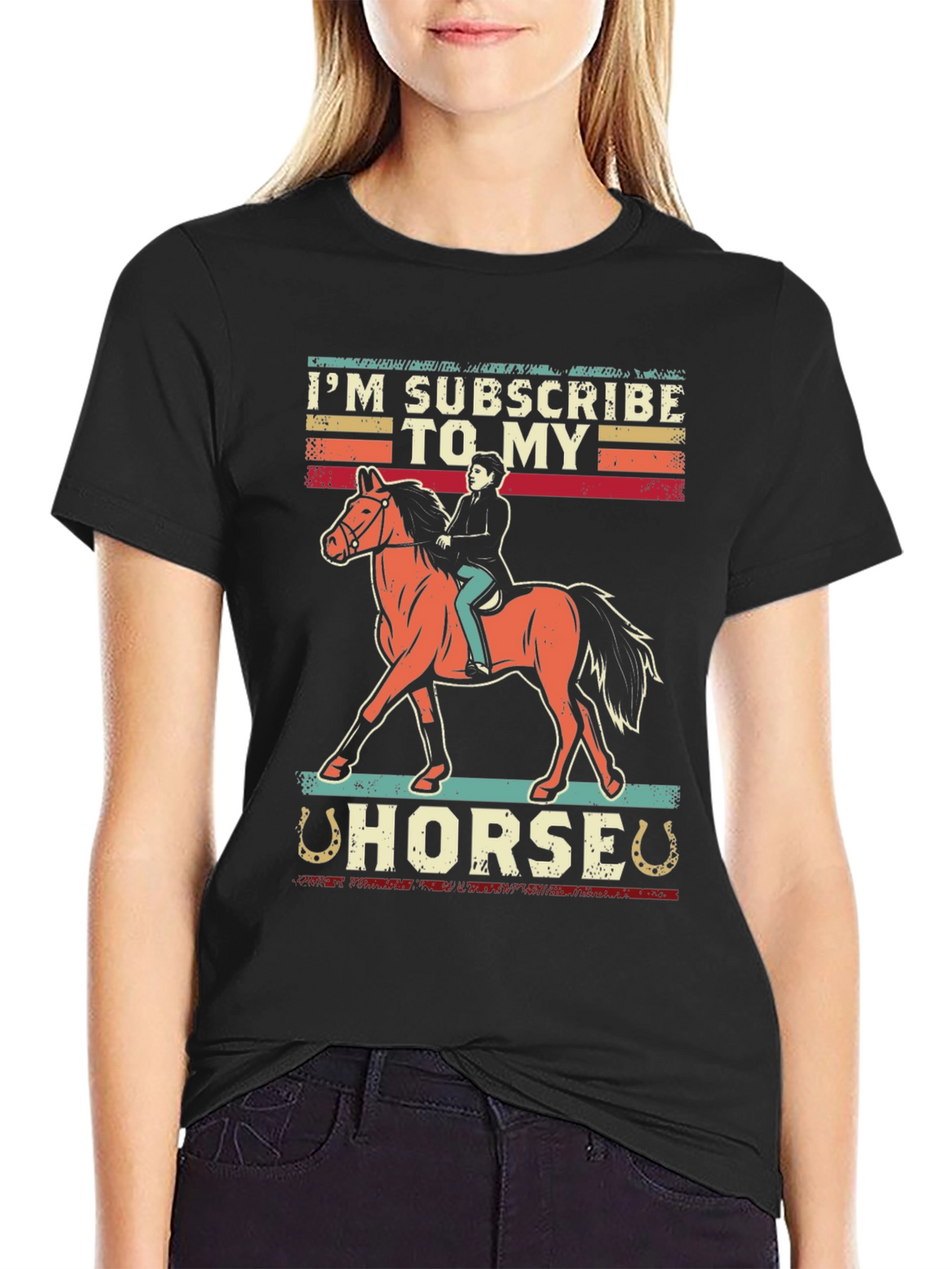 Im Subscribed To My Horse Graphic Tee