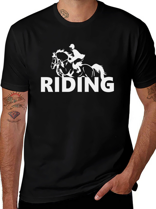 RIDING T-Shirt Horse Lover Equestrian Gift