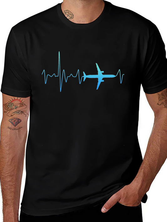 Pilot Heartbeat Graphic T-Shirt
